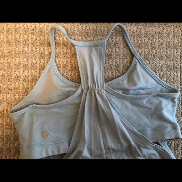 Light blue lululemon workout tank - Picture 2 of 3